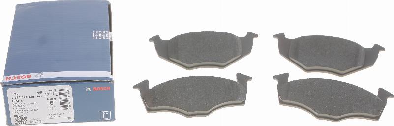 BOSCH 0 986 424 449 - Brake Pad Set, disc brake autospares.lv