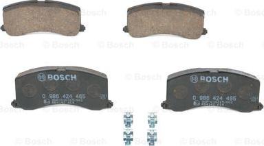 BOSCH 0 986 424 465 - Brake Pad Set, disc brake autospares.lv