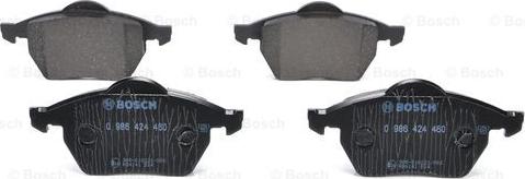 BOSCH 0 986 424 460 - Brake Pad Set, disc brake autospares.lv