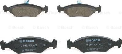 BOSCH 0 986 424 462 - Brake Pad Set, disc brake autospares.lv