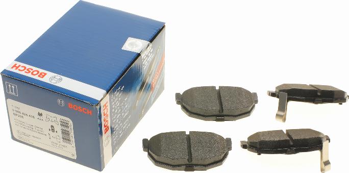 BOSCH 0 986 424 418 - Brake Pad Set, disc brake autospares.lv