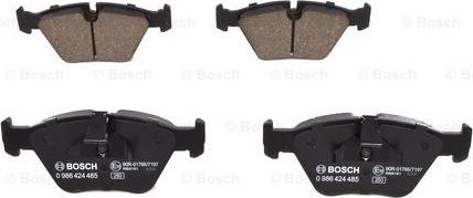 BOSCH 0 986 424 485 - Brake Pad Set, disc brake autospares.lv