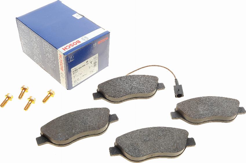 BOSCH 0 986 424 595 - Brake Pad Set, disc brake autospares.lv