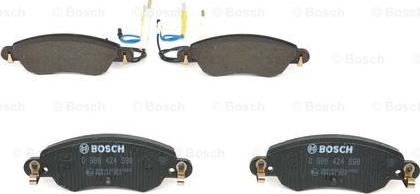 BOSCH 0 986 424 598 - Brake Pad Set, disc brake autospares.lv