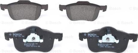 BOSCH 0 986 424 540 - Brake Pad Set, disc brake autospares.lv