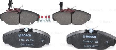 BOSCH 0 986 424 556 - Brake Pad Set, disc brake autospares.lv