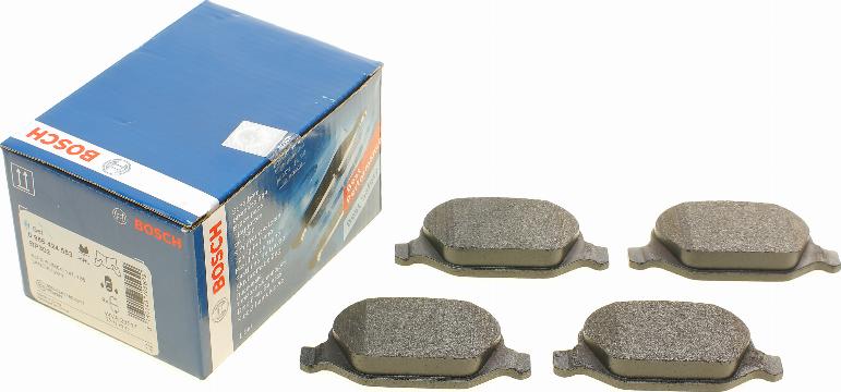 BOSCH 0 986 424 553 - Brake Pad Set, disc brake autospares.lv