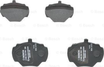 BOSCH 0 986 424 563 - Brake Pad Set, disc brake autospares.lv