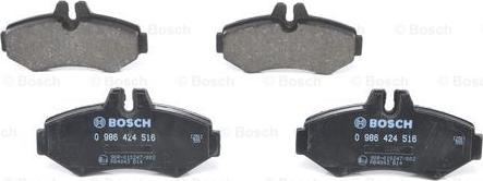BOSCH 0 986 424 516 - Brake Pad Set, disc brake autospares.lv