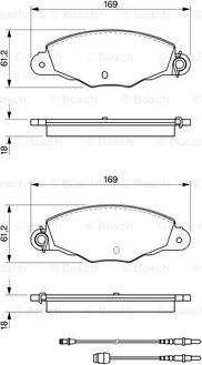 BOSCH 0 986 424 511 - Brake Pad Set, disc brake autospares.lv