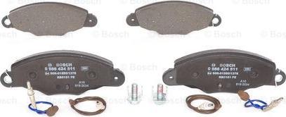 BOSCH 0 986 424 511 - Brake Pad Set, disc brake autospares.lv