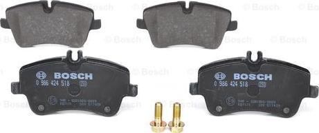 BOSCH 0 986 424 518 - Brake Pad Set, disc brake autospares.lv