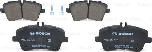 BOSCH 0 986 424 517 - Brake Pad Set, disc brake autospares.lv