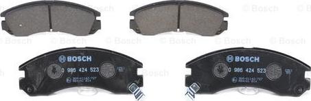 BOSCH 0 986 424 523 - Brake Pad Set, disc brake autospares.lv