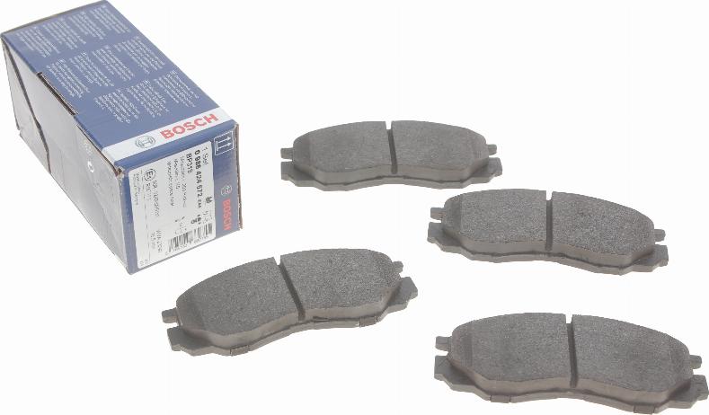 BOSCH 0 986 424 572 - Brake Pad Set, disc brake autospares.lv