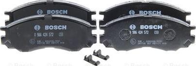 BOSCH 0 986 424 572 - Brake Pad Set, disc brake autospares.lv