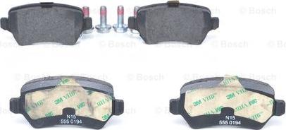 BOSCH 0 986 424 646 - Brake Pad Set, disc brake autospares.lv