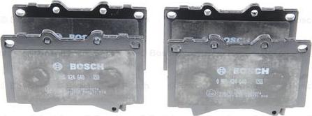 BOSCH 0 986 424 640 - Brake Pad Set, disc brake autospares.lv