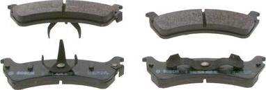 BOSCH 0 986 424 655 - Brake Pad Set, disc brake autospares.lv