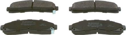 BOSCH 0 986 424 656 - Brake Pad Set, disc brake autospares.lv