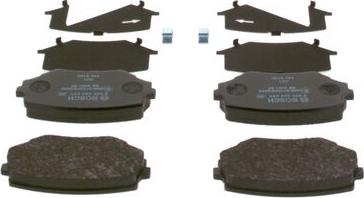 BOSCH 0 986 424 658 - Brake Pad Set, disc brake autospares.lv