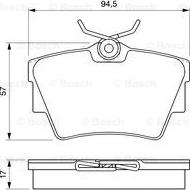 BOSCH 0 986 424 662 - Brake Pad Set, disc brake autospares.lv