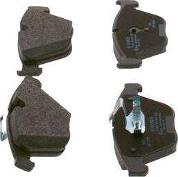 BOSCH 0 986 424 608 - Brake Pad Set, disc brake autospares.lv