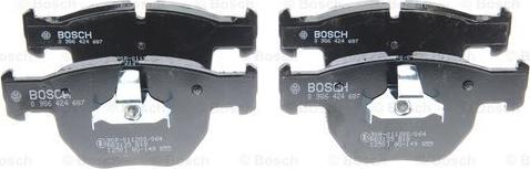 BOSCH 0 986 424 687 - Brake Pad Set, disc brake autospares.lv