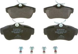 BOSCH 0 986 424 625 - Brake Pad Set, disc brake autospares.lv