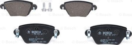 BOSCH 0 986 424 671 - Brake Pad Set, disc brake autospares.lv