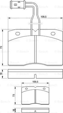 BOSCH 0 986 424 145 - Brake Pad Set, disc brake autospares.lv