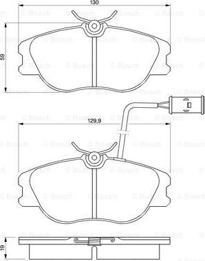 BOSCH 0 986 424 167 - Brake Pad Set, disc brake autospares.lv