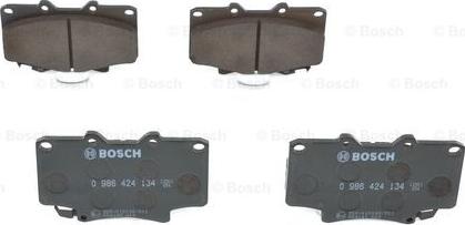 BOSCH 0 986 424 134 - Brake Pad Set, disc brake autospares.lv