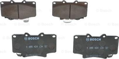 BOSCH 0 986 424 134 - Brake Pad Set, disc brake autospares.lv