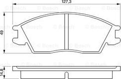 BOSCH 0 986 424 135 - Brake Pad Set, disc brake autospares.lv