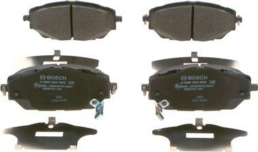 BOSCH 0 986 424 865 - Brake Pad Set, disc brake autospares.lv