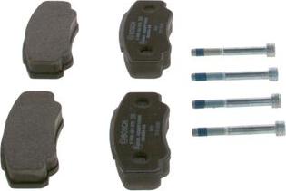 BOSCH 0 986 424 876 - Brake Pad Set, disc brake autospares.lv