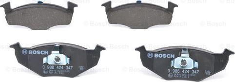 BOSCH 0 986 424 347 - Brake Pad Set, disc brake autospares.lv