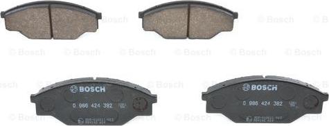 BOSCH 0 986 424 382 - Brake Pad Set, disc brake autospares.lv