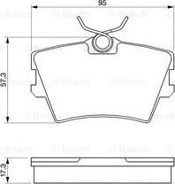 BOSCH 0 986 424 375 - Brake Pad Set, disc brake autospares.lv