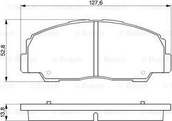 BOSCH 0 986 424 297 - Brake Pad Set, disc brake autospares.lv