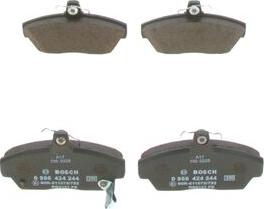 BOSCH 0 986 424 244 - Brake Pad Set, disc brake autospares.lv