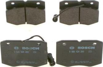 BOSCH 0 986 424 240 - Brake Pad Set, disc brake autospares.lv