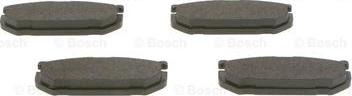 BOSCH 0 986 424 266 - Brake Pad Set, disc brake autospares.lv