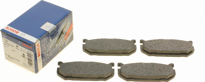 BOSCH 0 986 424 266 - Brake Pad Set, disc brake autospares.lv