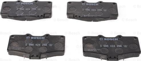 BOSCH 0 986 424 268 - Brake Pad Set, disc brake autospares.lv