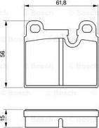 BOSCH 0 986 424 283 - Brake Pad Set, disc brake autospares.lv