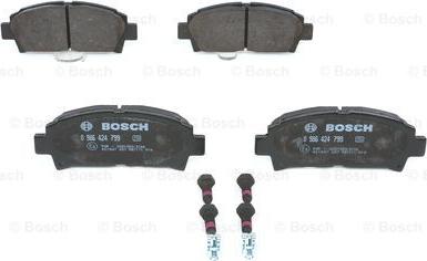 BOSCH 0 986 424 799 - Brake Pad Set, disc brake autospares.lv