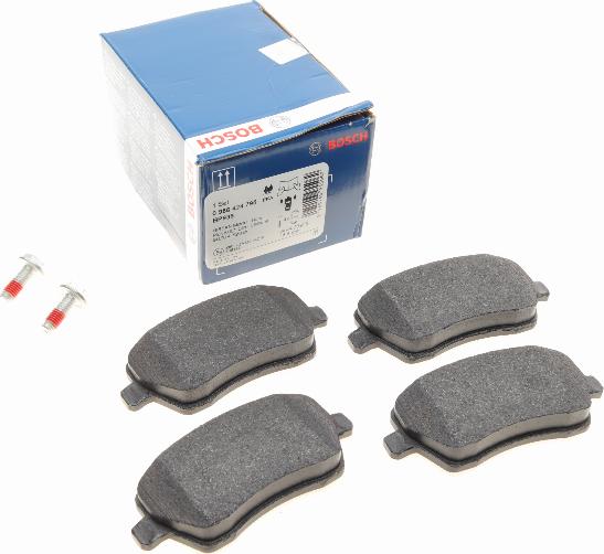 BOSCH 0 986 424 795 - Brake Pad Set, disc brake autospares.lv