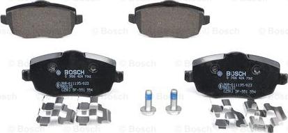 BOSCH 0 986 424 792 - Brake Pad Set, disc brake autospares.lv